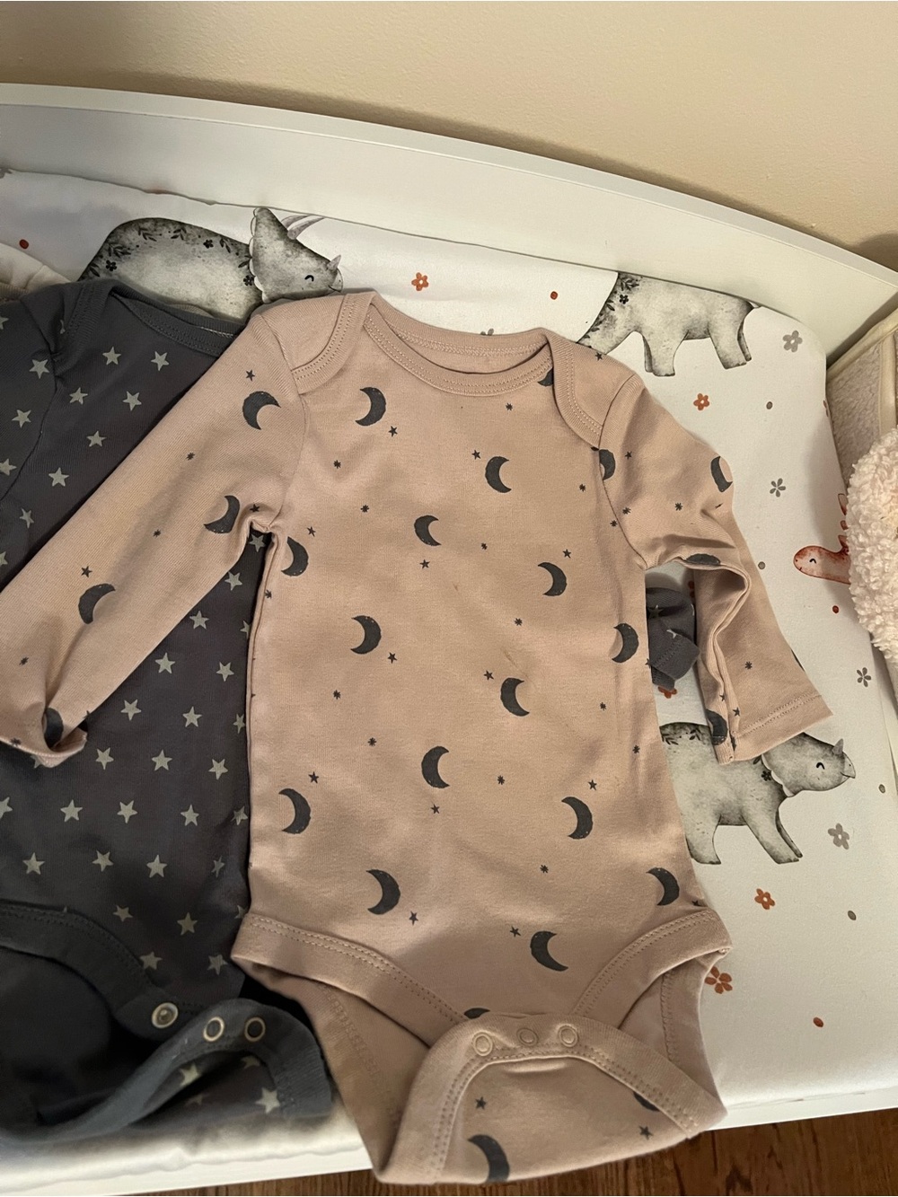 Cloud Island Long-Sleeve Baby Bodysuits Pack 3-6 months - Picture 2 of 6